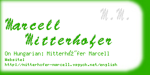 marcell mitterhofer business card